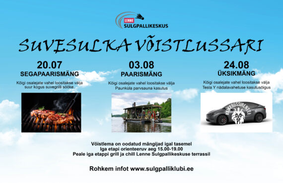 Suvesulka võistlussari tuleb taas!