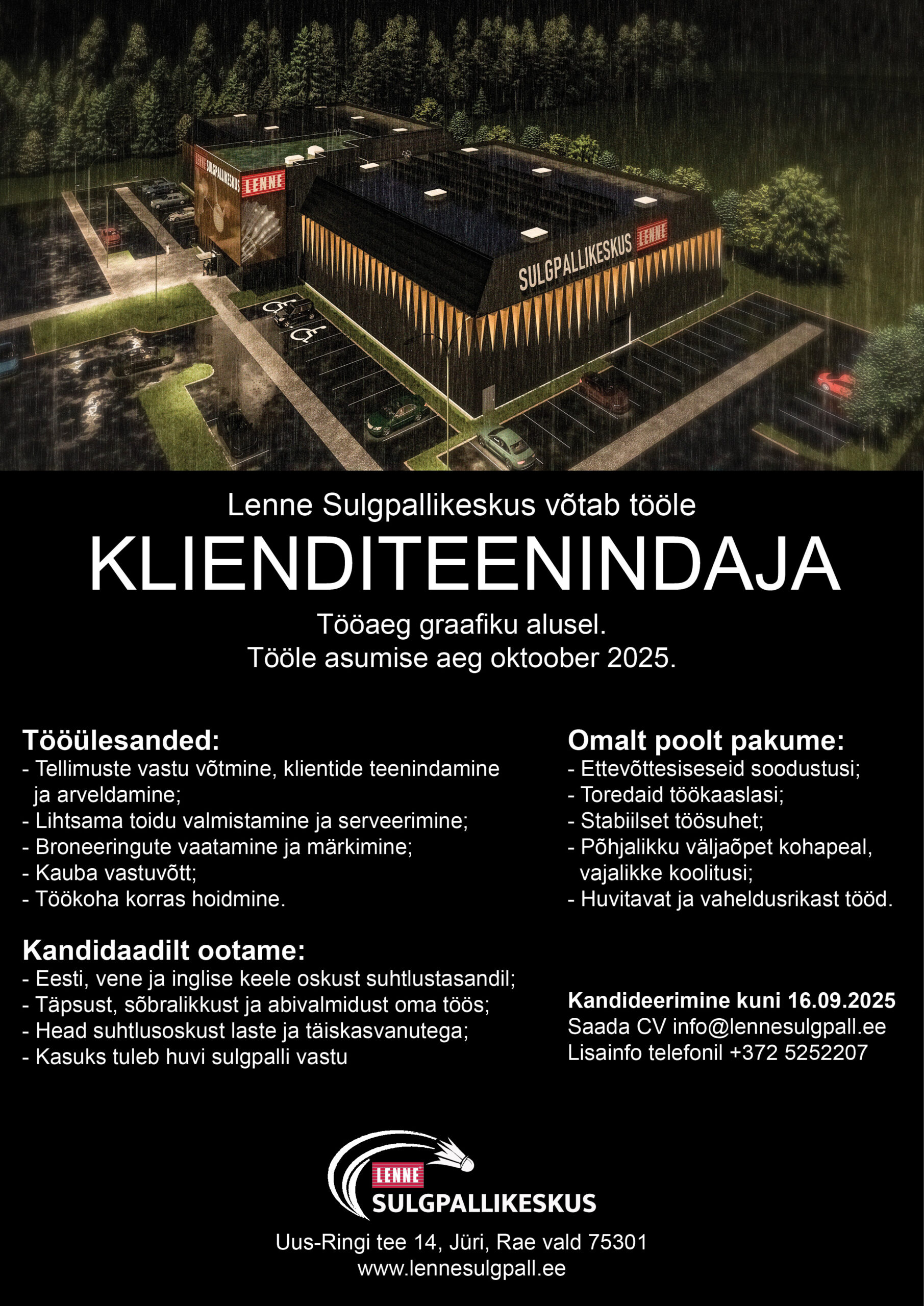 Võtame tööle klienditeenindaja!