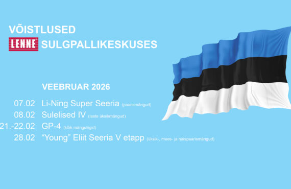 Veebruari võistlused Lenne Sulgpallikeskuses