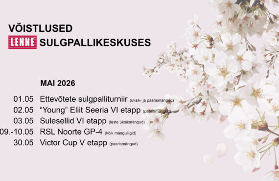 Mai võistlused Lenne Sulgpallikeskuses